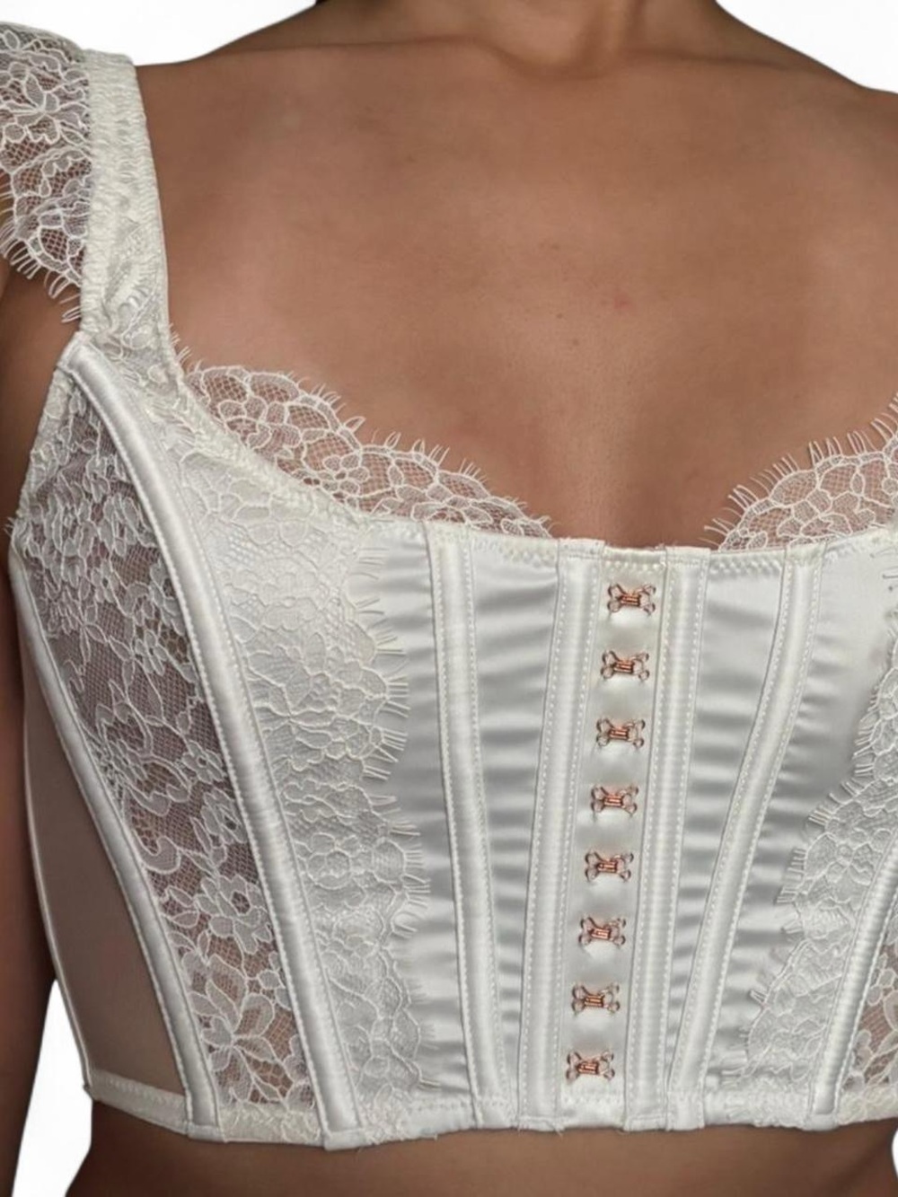 victoria secret Lace Satin Corset Top
